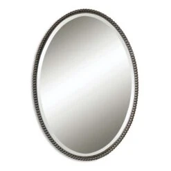 Sherise Oval Mirror - Bronze