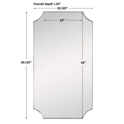 Lennox Brass Mirror -Best Decoration Shop 09727 4