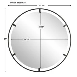 Cashel Round Mirror -Best Decoration Shop 09734 6