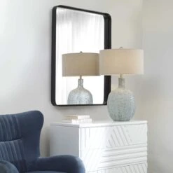 Crofton Black Large Mirror -Best Decoration Shop 09738