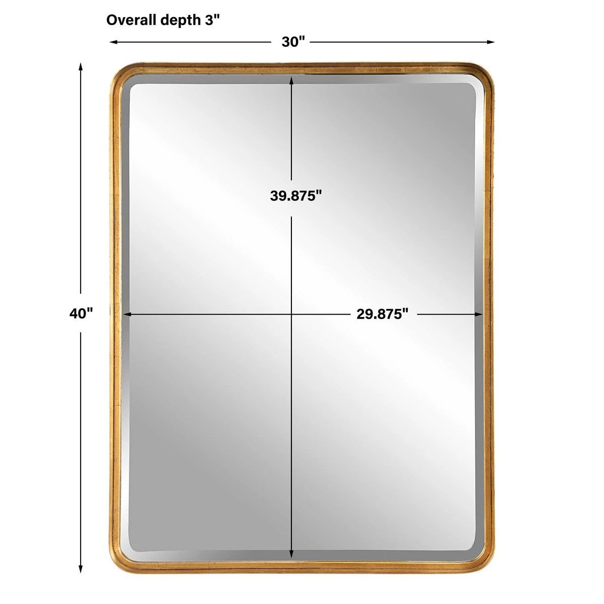 Crofton Gold Large Mirror 8 Crofton Gold Large Mirror - Image 6