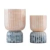 Palazzo Milky Glass Vase Set