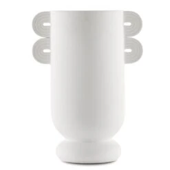 Happy 40 Straight White Vase