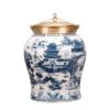 Porcelain Jar - Blue Willow -Best Decoration Shop 14147 1 1