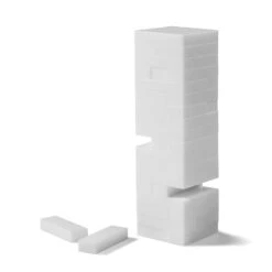 White Acrylic Tumble Tower Set