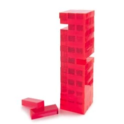 Neon Pink Acrylic Tumble Tower Set