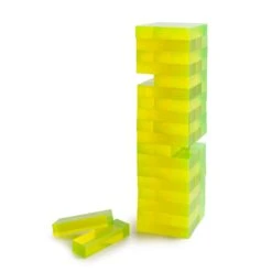 Neon Yellow Acrylic Tumble Tower Set