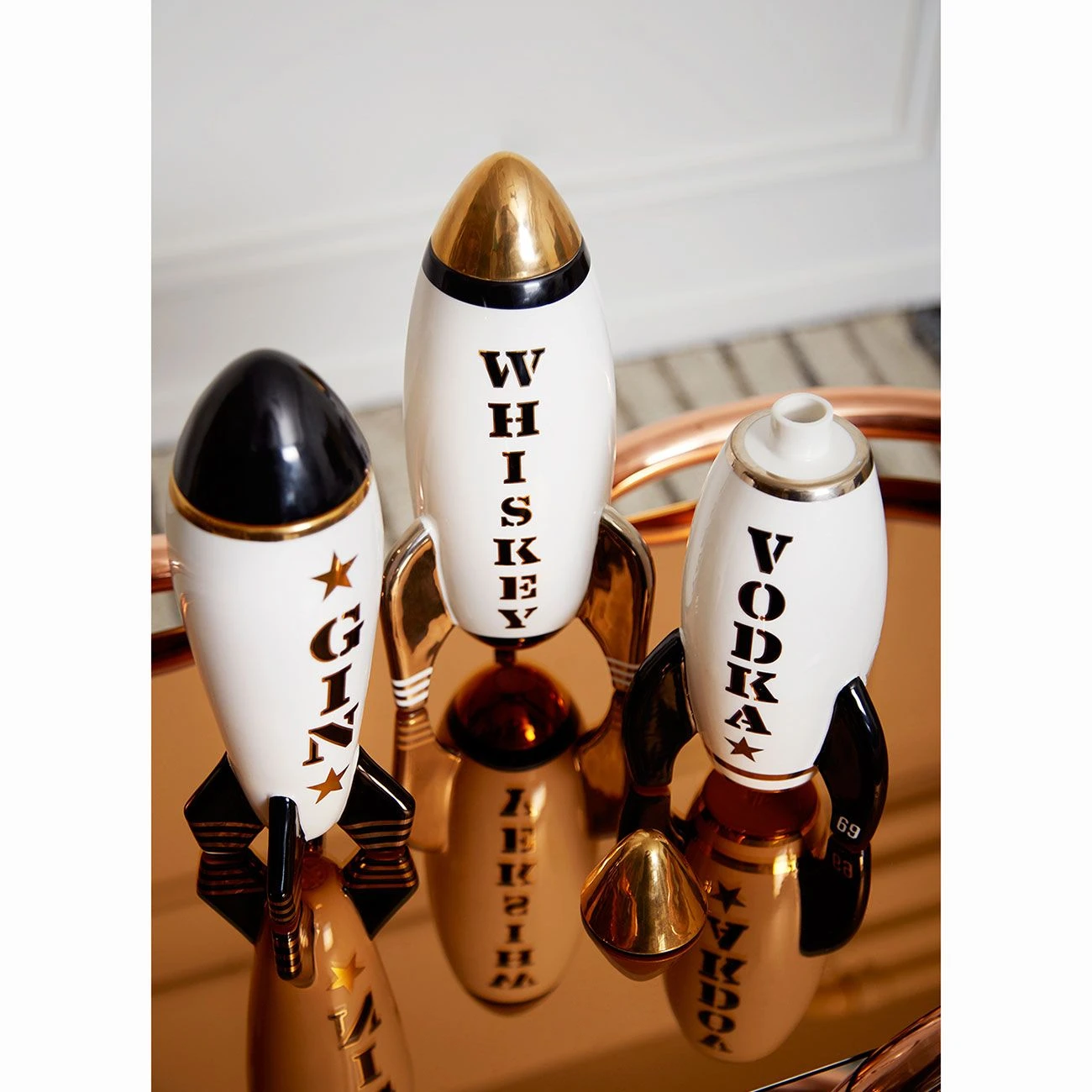 Jonathan Adler Whiskey Rocket Decanter 6 Jonathan Adler Whiskey Rocket Decanter - Image 4