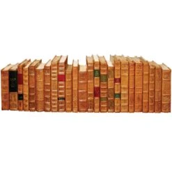 Faux Tan Leather Books