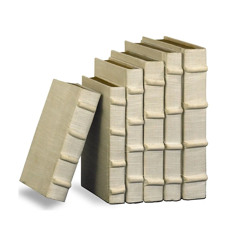 Ecru Linen Books 3 Ecru Linen Books