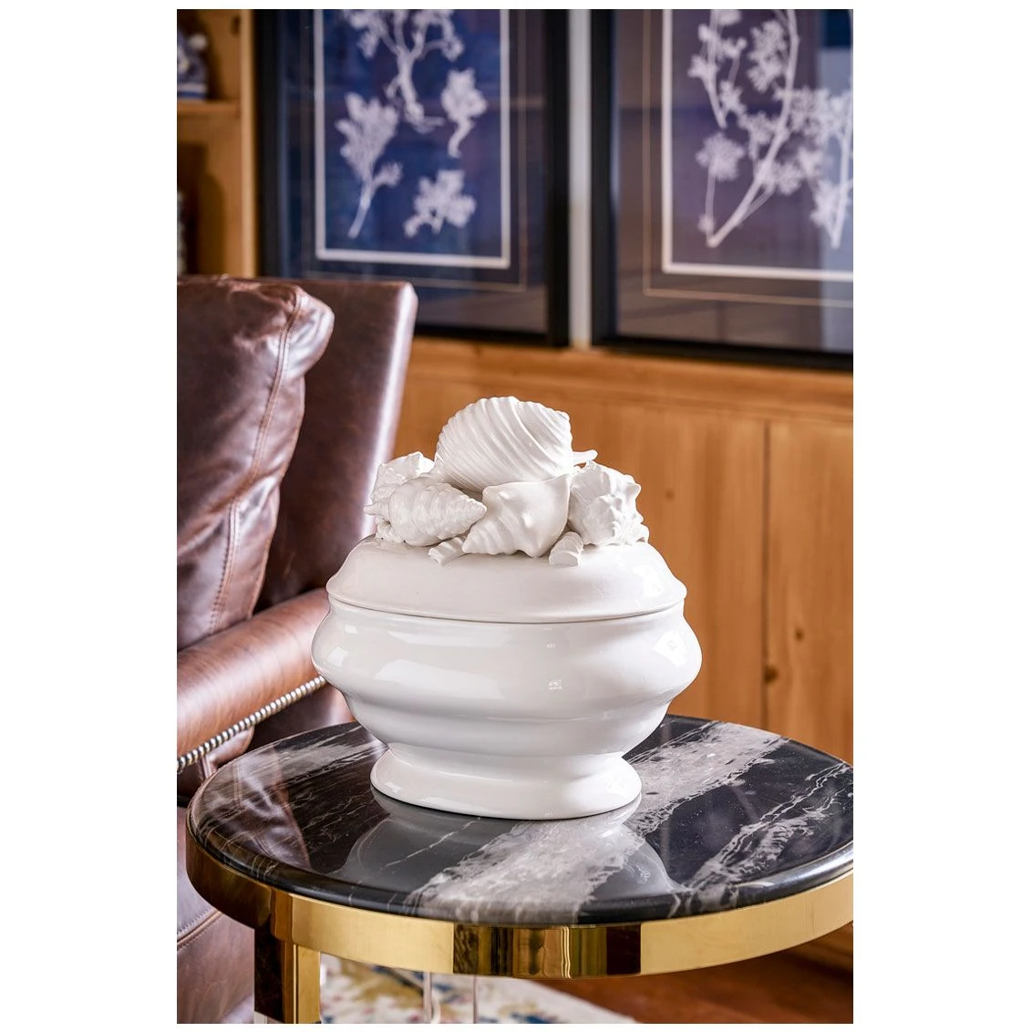 Shell Ceramic Tureen 6 Shell Ceramic Tureen - Image 4