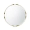 Cutting Edge Round Mirror - Longhorn White