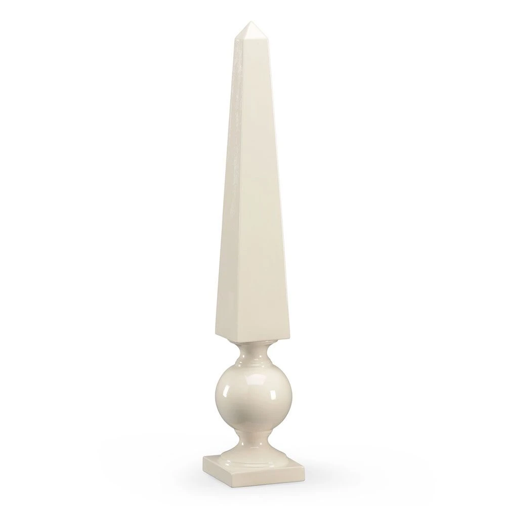White Ceramic Obelisk 3 White Ceramic Obelisk