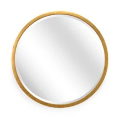 Large Round Mirror - Gold