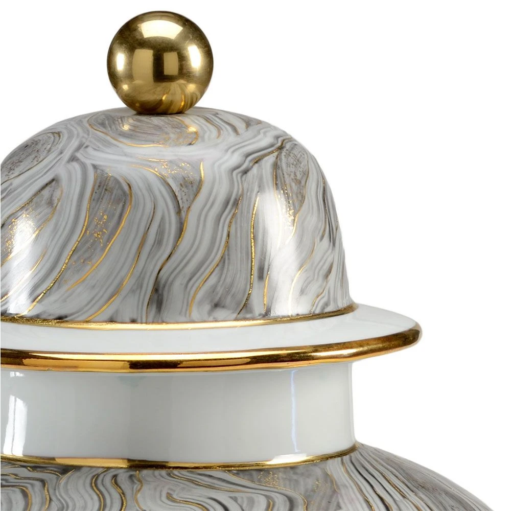 Marbled Grey Urn 4 Marbled Grey Urn - Image 2