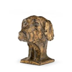 Bronze Dog Sculpture