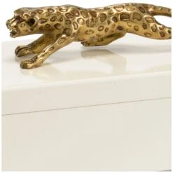 Cheetah Box - Cream -Best Decoration Shop 382903 2