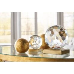 Hammered Ball - Gold - Large -Best Decoration Shop 383043 4 1