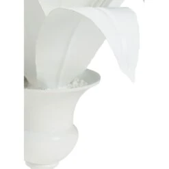 Lyon Tole Flower Planter - White -Best Decoration Shop 383168 2