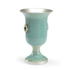 Ring Vase - Mint / Silver
