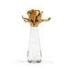 Small Rose On Stand - Gold -Best Decoration Shop 383253 1