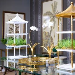 Pagoda Shelf - White -Best Decoration Shop 383863 2