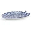 Blue & White Leaf Tray 2 Blue & White Leaf Tray -Best Decoration Shop 384310 1