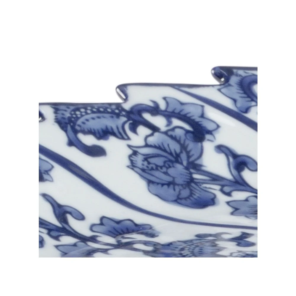 Blue & White Leaf Tray 4 Blue & White Leaf Tray - Image 2