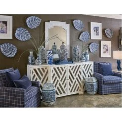 Blue & White Leaf Tray 7 Blue & White Leaf Tray -Best Decoration Shop 384310 3