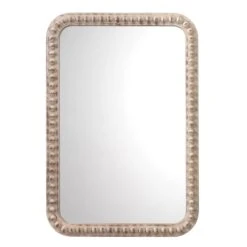 Rectangle Audrey Mirror - White Washed