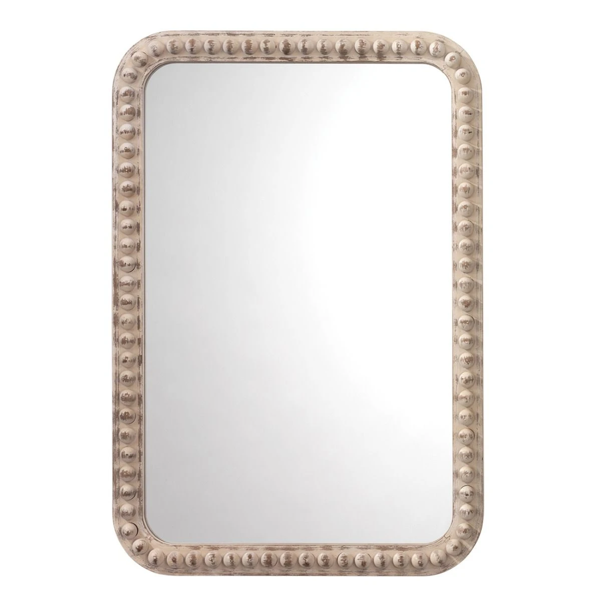 Rectangle Audrey Mirror - White Washed 3 Rectangle Audrey Mirror - White Washed