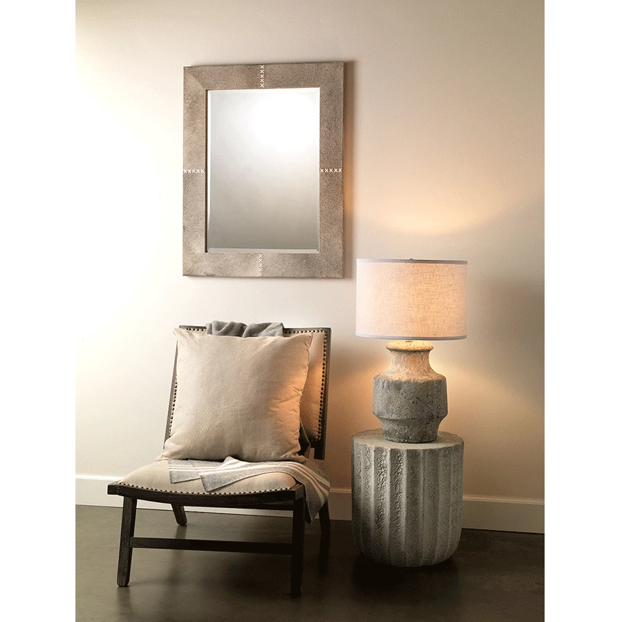 Cross Stitch Rectangle Mirror - Grey 6 Cross Stitch Rectangle Mirror - Grey - Image 4