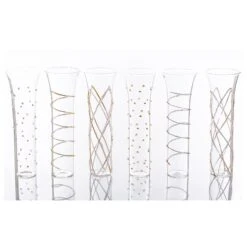 Razzle Dazzle Champagne Flutes - Gold