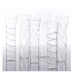 Razzle Dazzle Champagne Flutes - Clear