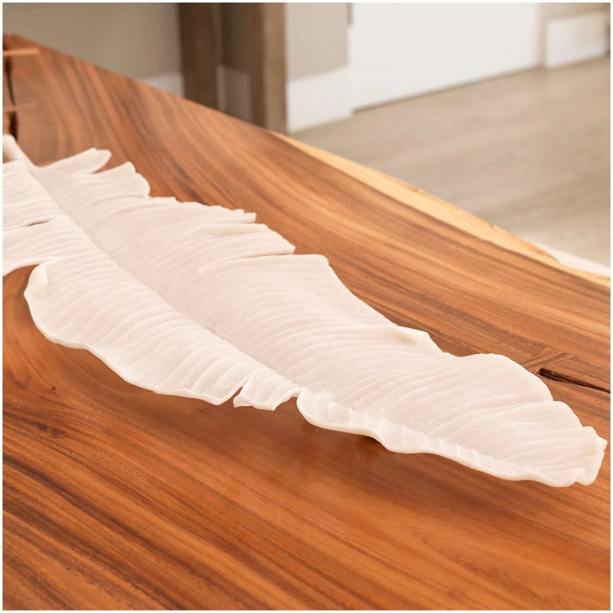 Feather Object, Large - Off White 5 Feather Object, Large - Off White - Image 3