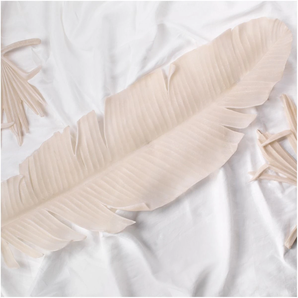 Feather Object, Large - Off White 6 Feather Object, Large - Off White - Image 4