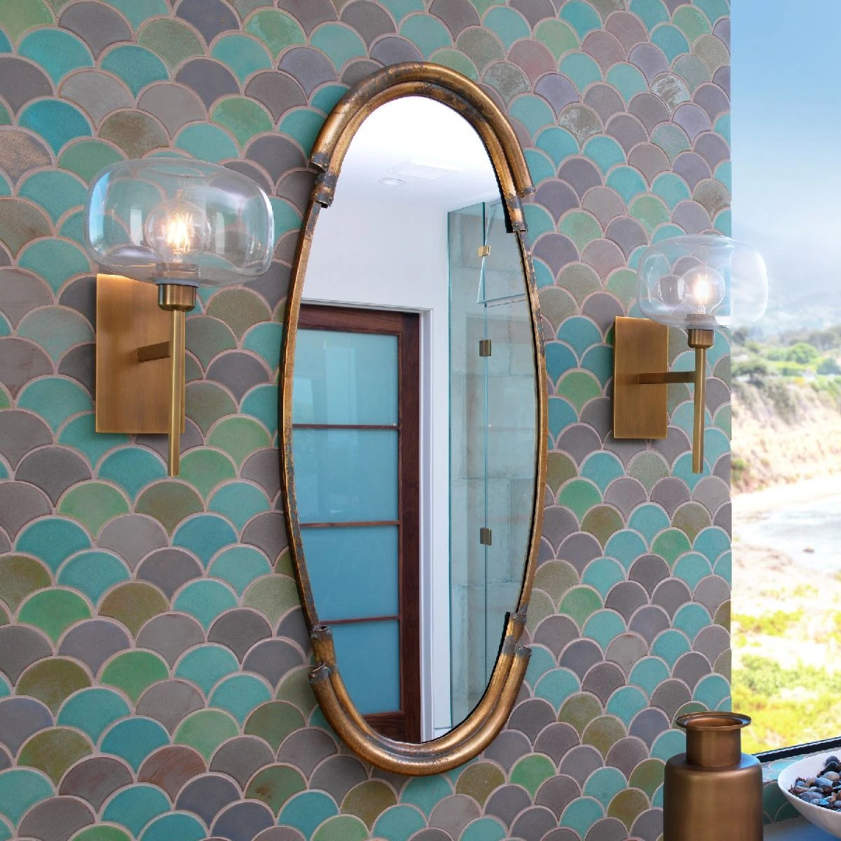 Margaux Mirror - Antique Brass 5 Margaux Mirror - Antique Brass - Image 3