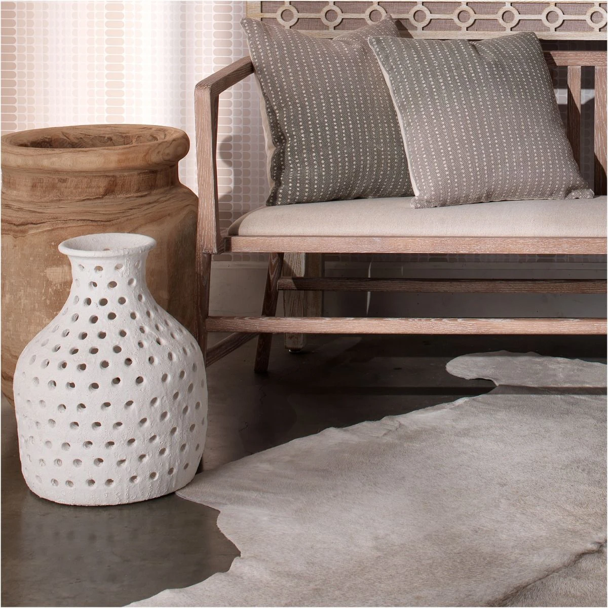 Small Porous Vase - Matte White 6 Small Porous Vase - Matte White - Image 4