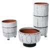 Striae Vessels - Cream / Grey -Best Decoration Shop 7stri vecr