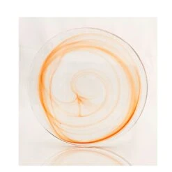 Stone Age Glass Plate - Tangerine