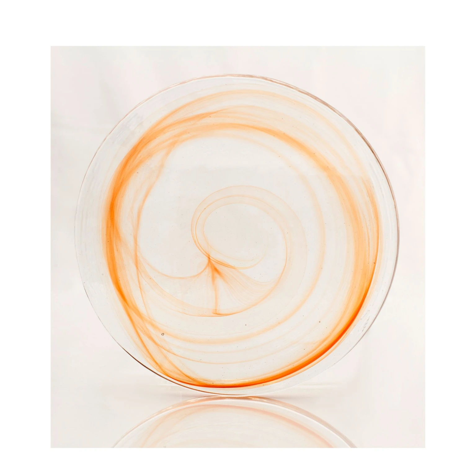 Stone Age Glass Plate - Tangerine 3 Stone Age Glass Plate - Tangerine