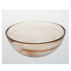 Stone Age Glass Bowl - Tangerine
