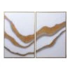 Gold Abyss (Set Of 2) - 40" X 60" - Gold Floater Frame -Best Decoration Shop a0190