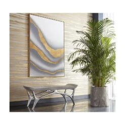 Gold Abyss (Set Of 2) - 40" X 60" - Gold Floater Frame -Best Decoration Shop a0190 10