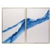 Fluidity (Set Of 2) - 40" X 60" - Gold Floater Frame -Best Decoration Shop a0211