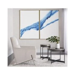 Fluidity (Set Of 2) - 40" X 60" - Gold Floater Frame 5 Fluidity (Set Of 2) - 40" X 60" - Gold Floater Frame -Best Decoration Shop a0211 10