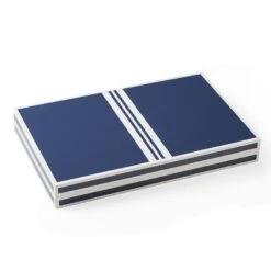 Luxury Lacquer Backgammon Set - Blue / White -Best Decoration Shop a1637a 2