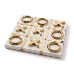 Tic Tac Toe - White / Gold