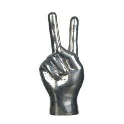 Noir Peace Sign - Silver