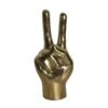 Noir Peace Sign - Brass